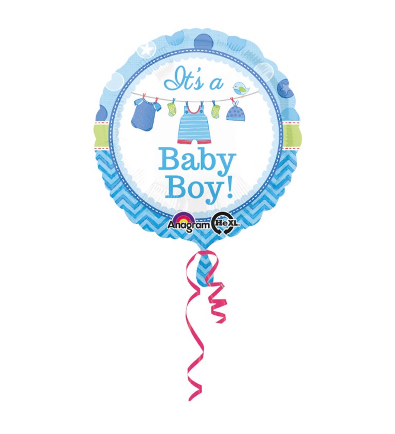 Baby boy fóliový balónek - modrý