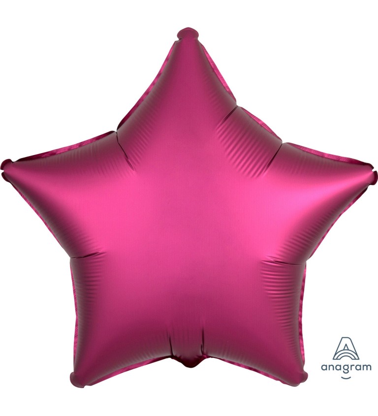 Fóliový balónek ve tvaru hvězdičky v růžové barvě I