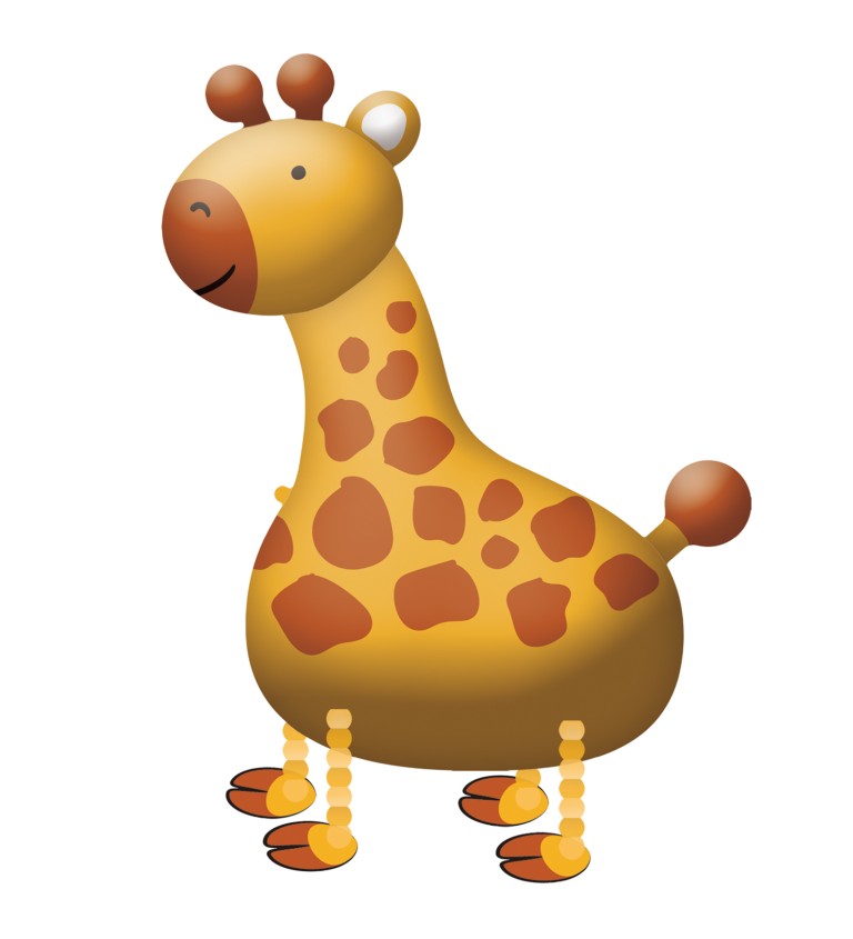 Balónek chodící žirafa