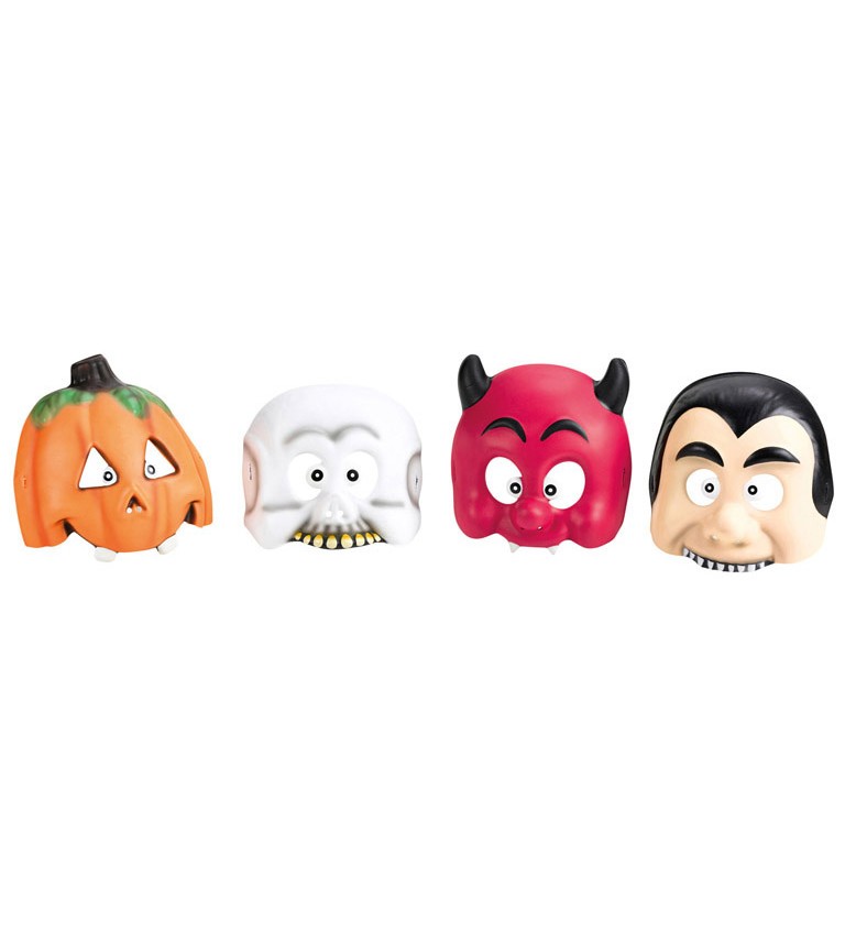 Plastové dětské masky Halloween