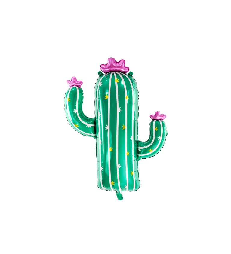 Balónek ve tvaru zeleného kaktusu