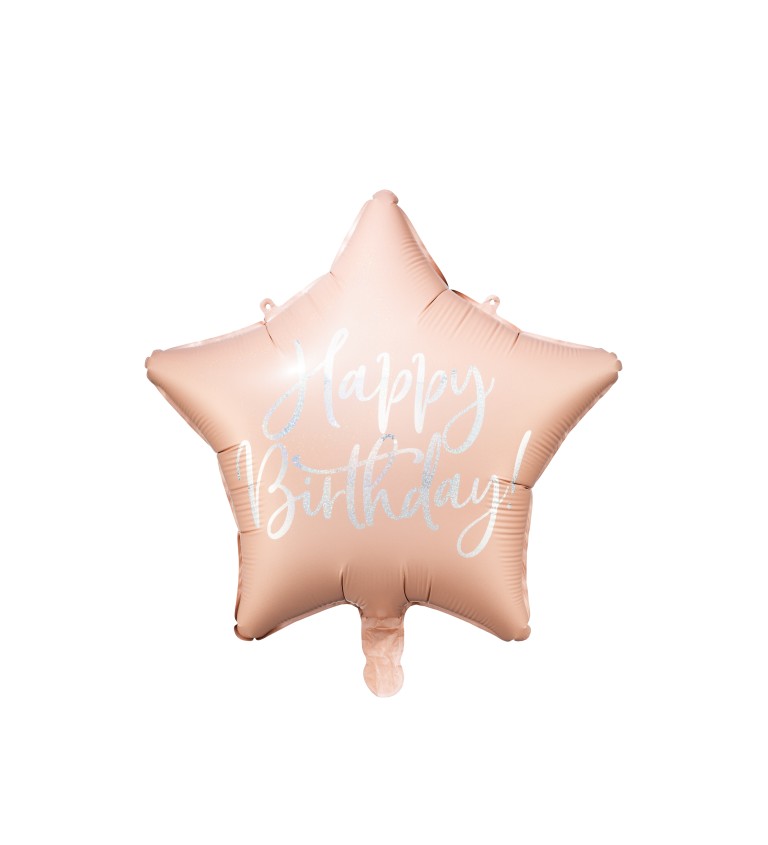 Happy birthday balónek - Hvězda