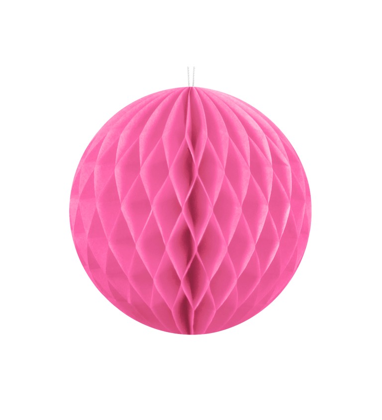 Papírová dekorativní koule - růžová