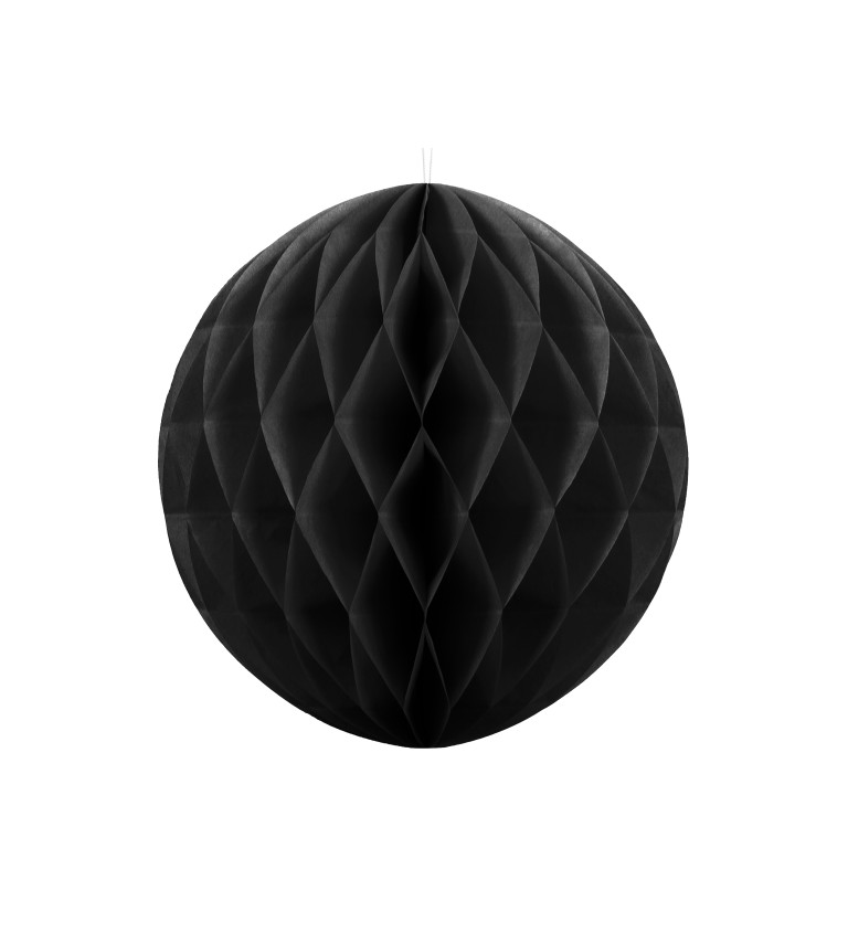 Papírová dekorativní koule - černá I