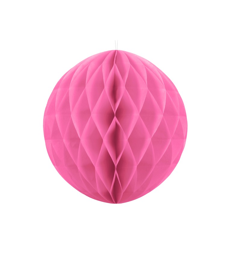 Papírová dekorativní koule - růžová II