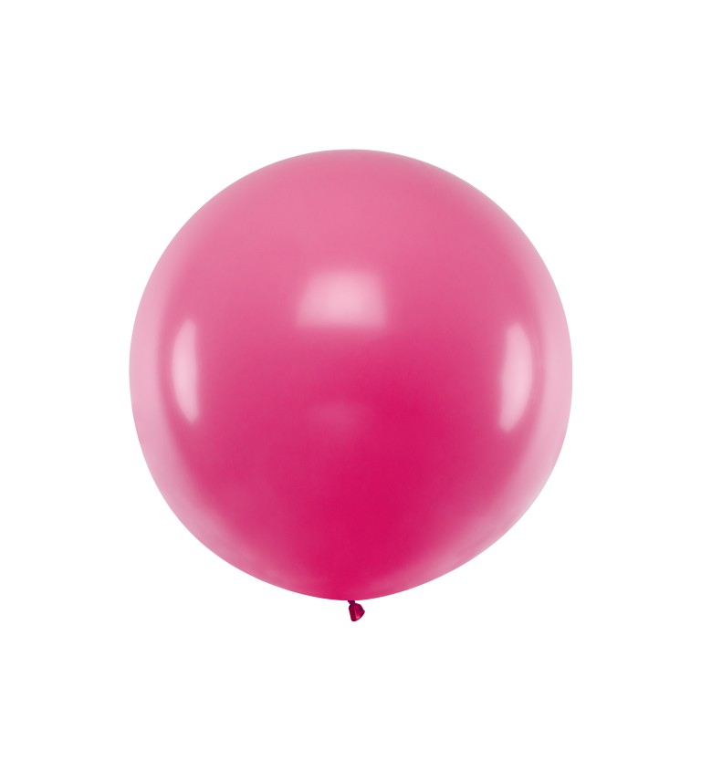 Metrový latexový balónek růžový