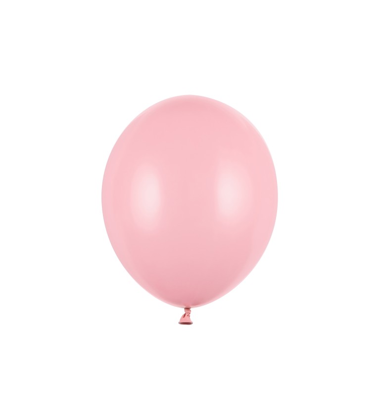 Balónek pastelový - světle růžový - 10 ks