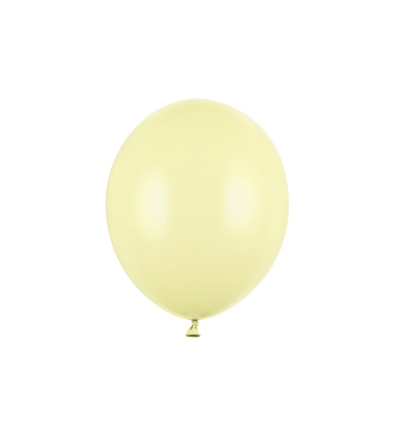 Balonky pastelové - světlé žlutá 10 ks