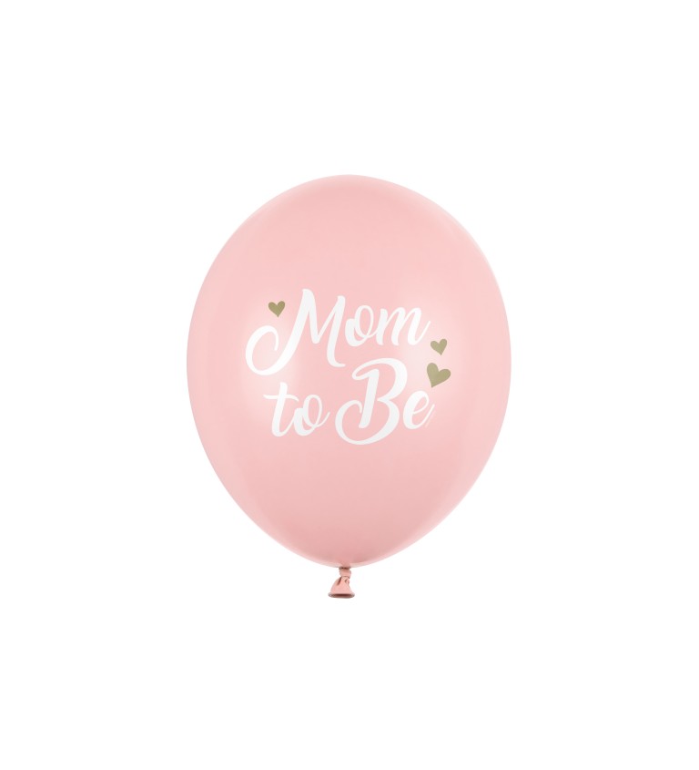 Balónky "Mom to Be" - růžové