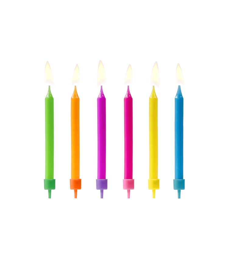 Dortové svíčky - barevné