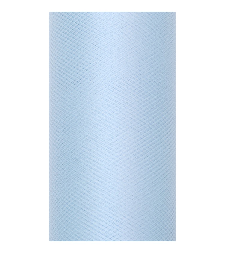 Dekorační tyl 15 cm - světle modrý
