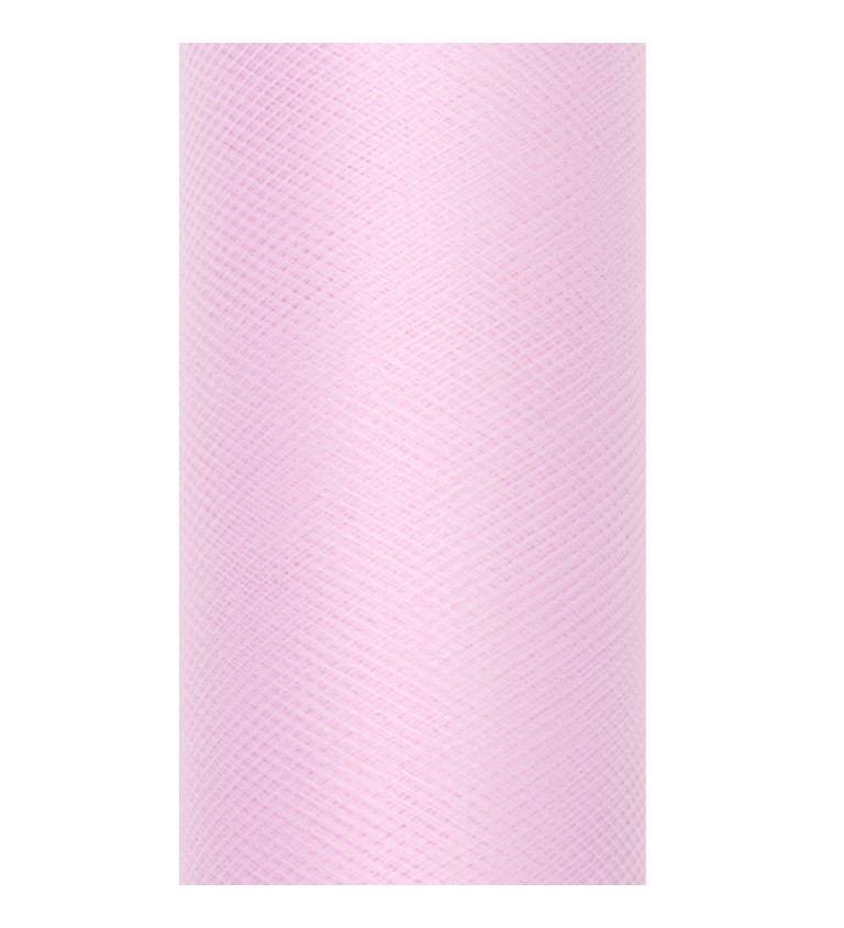 Jasně růžový jednobarevný tyl