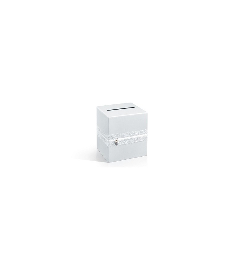 Krabička na svatební přání – bílá