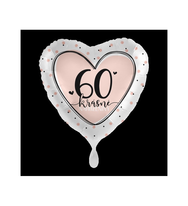 Fóliový balónek 60 Krásné narozeniny