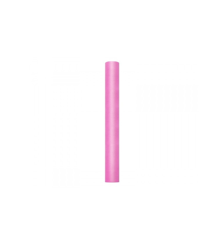 Sytě růžový tyl - 0,5 m