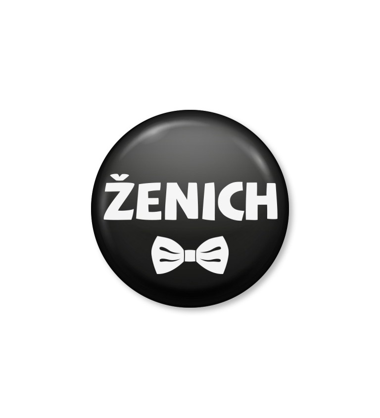 Placka ženich - černý motýlek