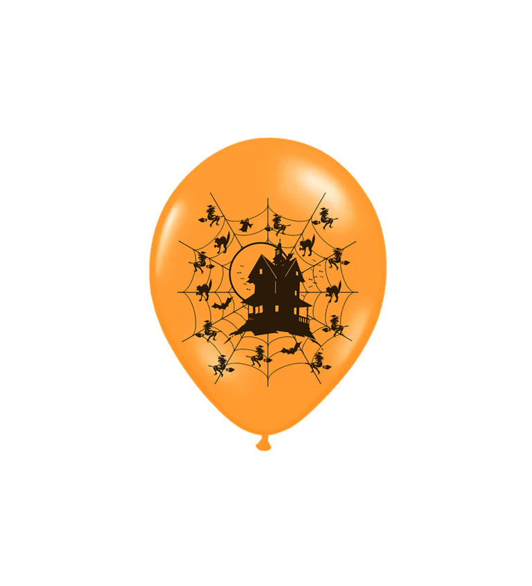 Halloweenské balonky čarodejnice - 6 ks