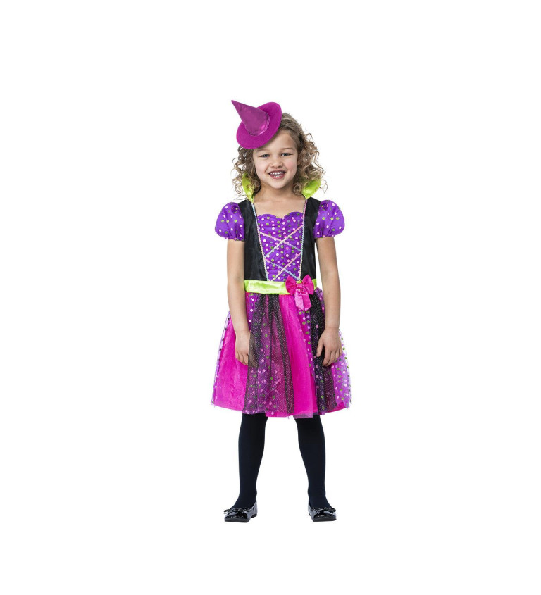 Čarodějka fialová - dětský kostým