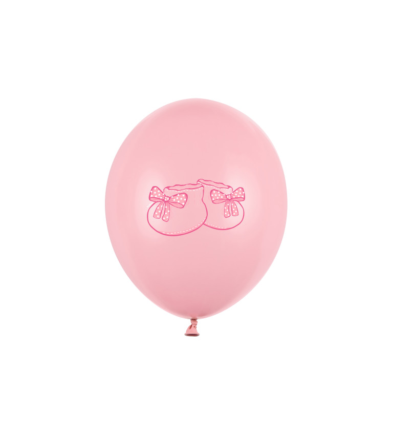 Růžový balonek botičky