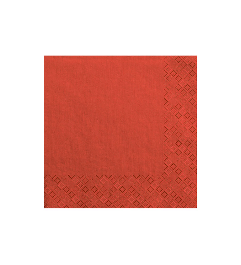 Ubrousky - čtvercové, červené