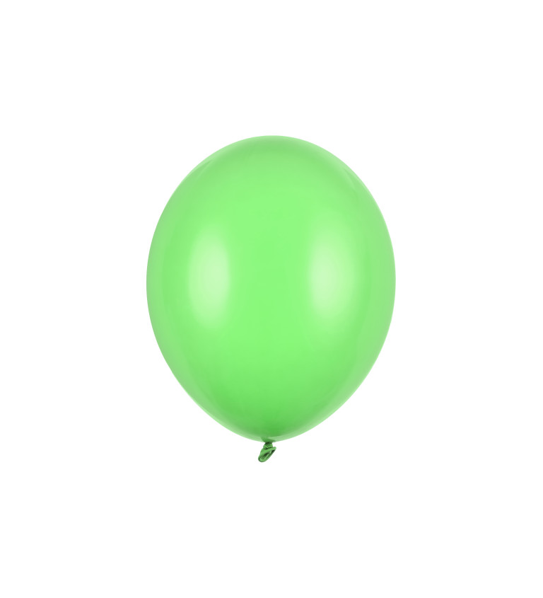 Světle zelené latexové balónky