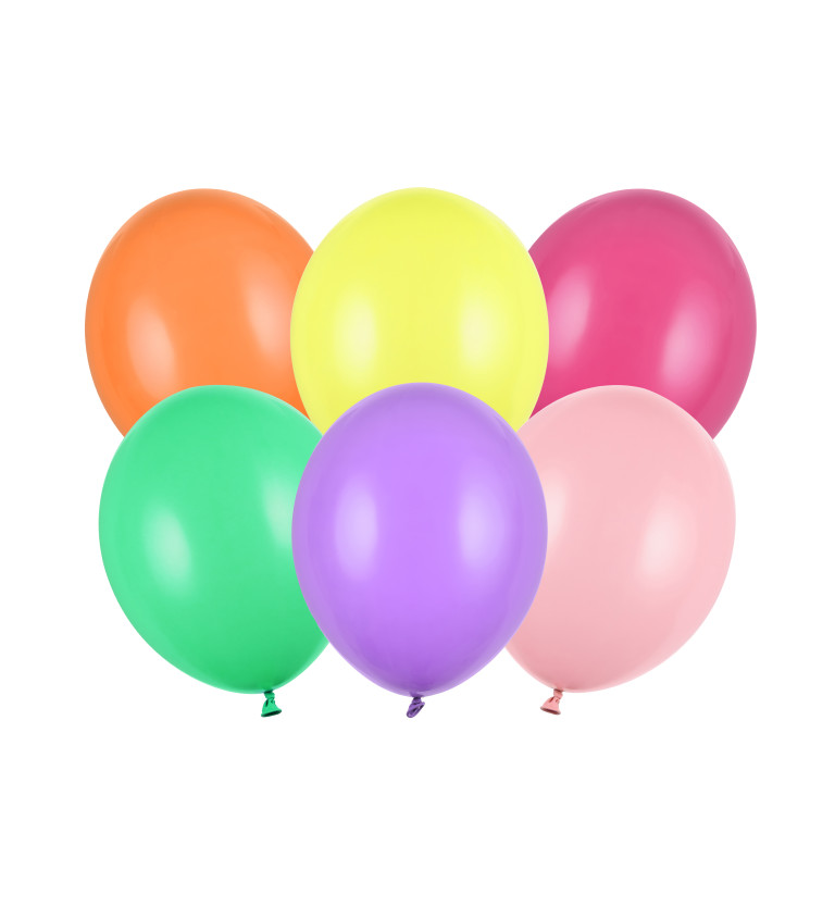 Sada barevných latexových balónků