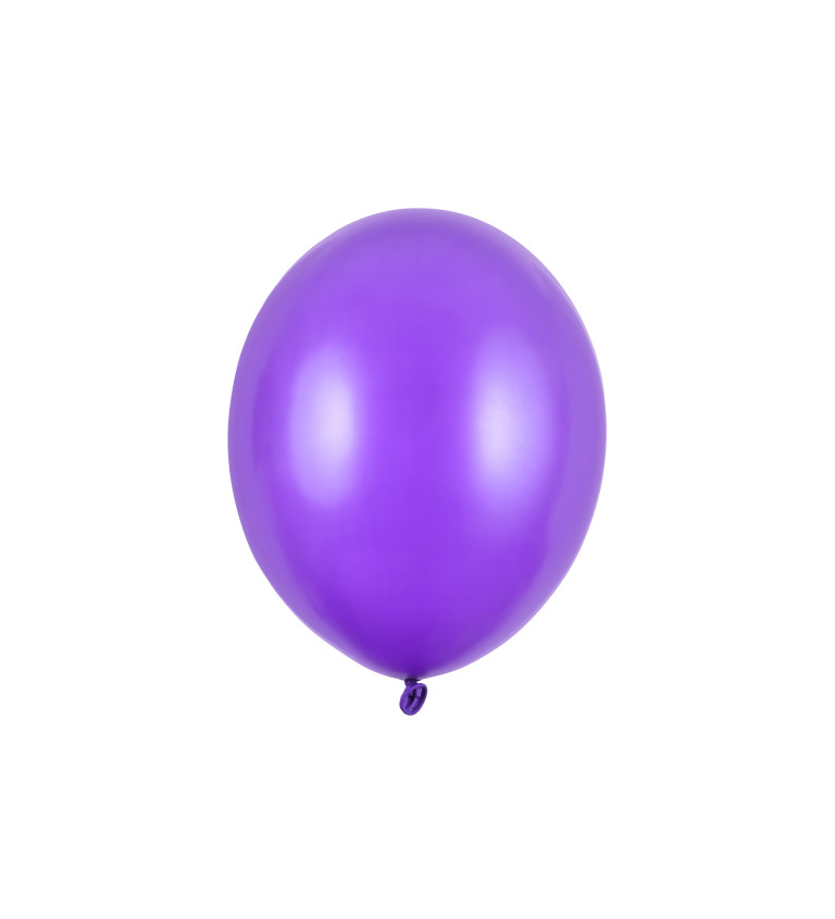 Balónek fialový metalický