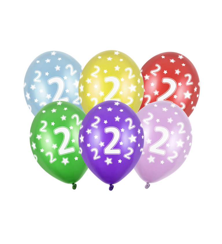 Balónky s číslem '2'