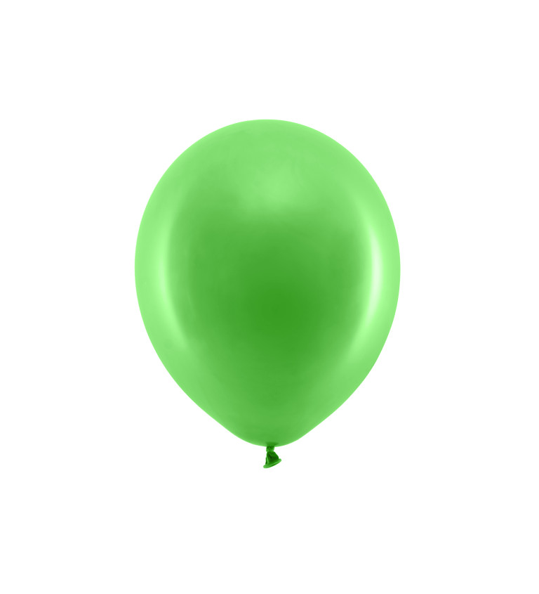 Rainbow latexové balónky zelené 10 ks