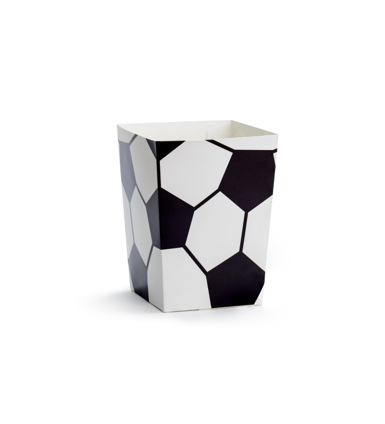 Krabička na popcorn - motiv fotbalového míče