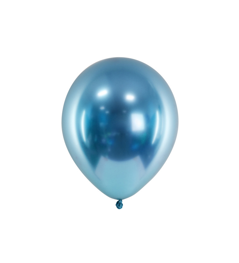 Balónky Glossy modré - 50 ks