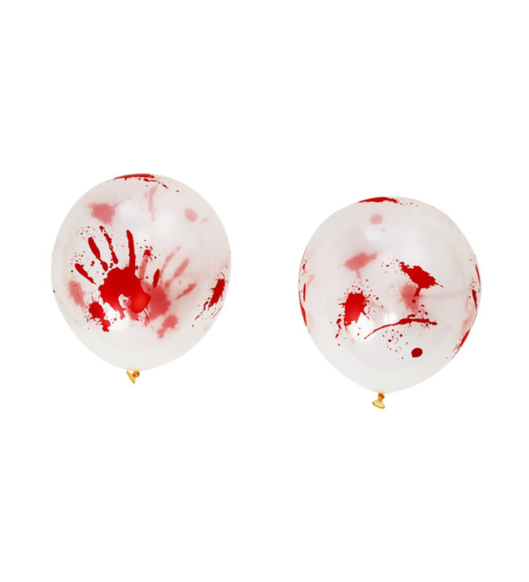 Balónky s krvavými otisky - 8 ks