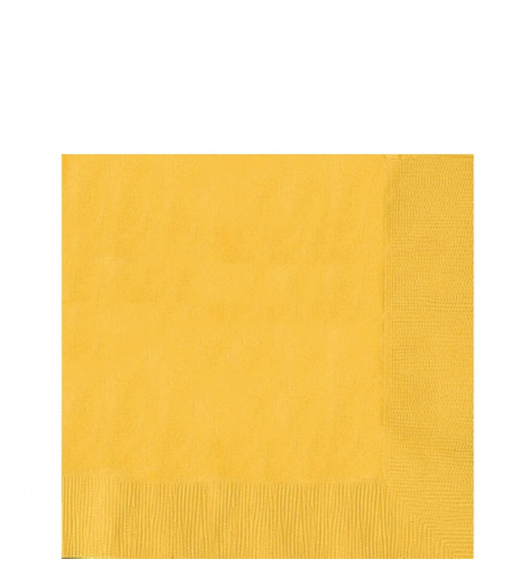 Ubrousky - čtvercové, žluté