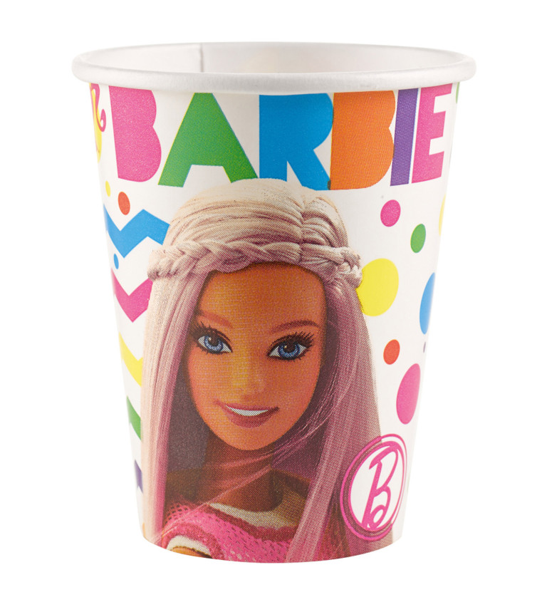 Barbie kelímky papírové