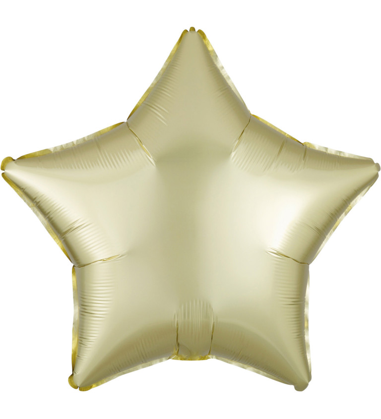 Balónek - hvězda zlatý