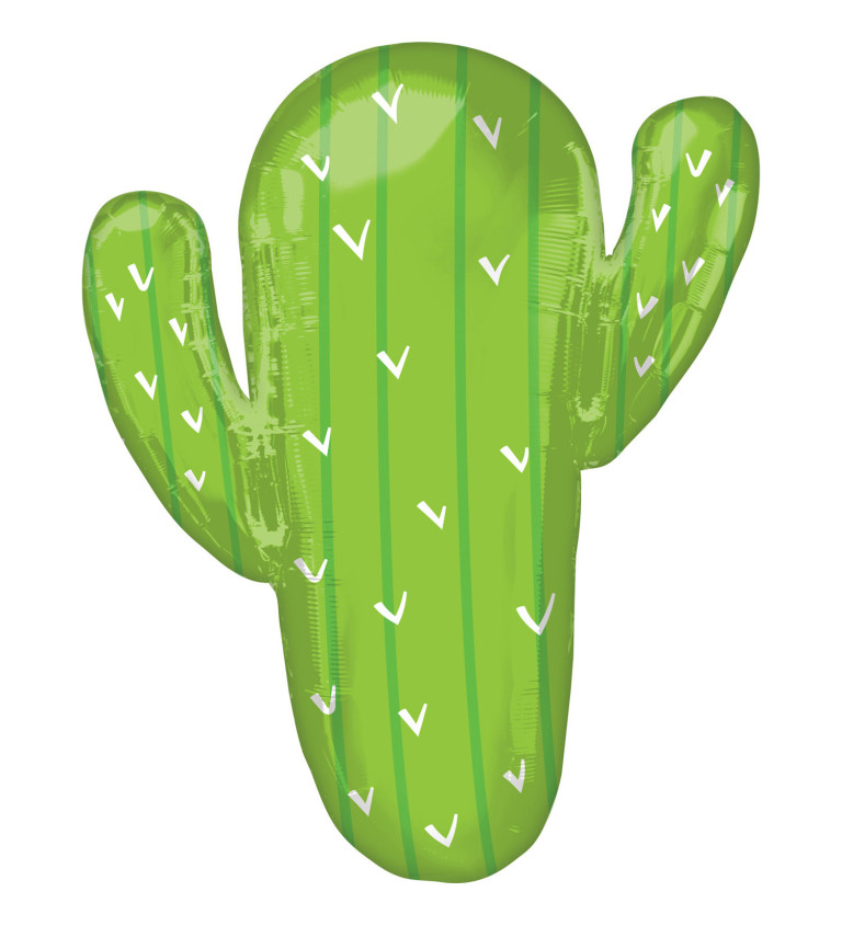 Fóliový balónek - zelený kaktus