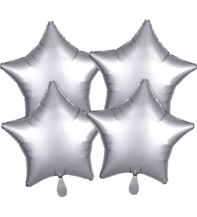 Balónků - stříbrné hvězdy