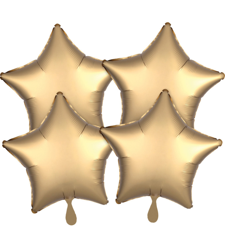 Zlaté hvězdy - Set balónků