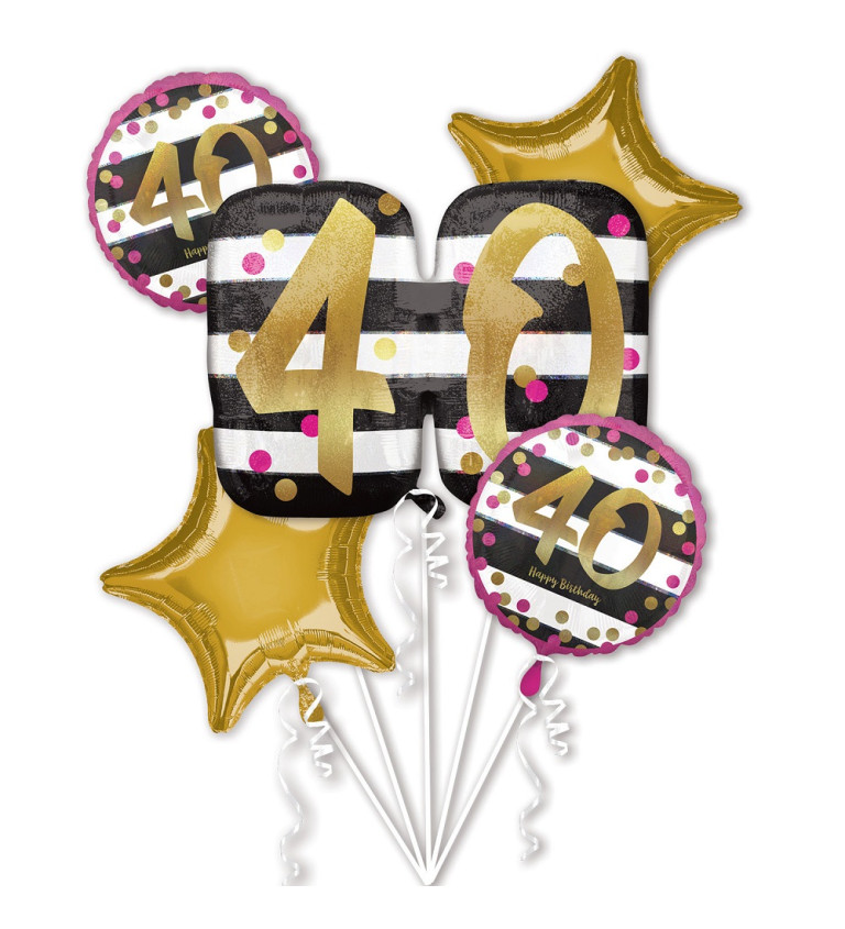 Set fóliových balónků - 40. narozeniny
