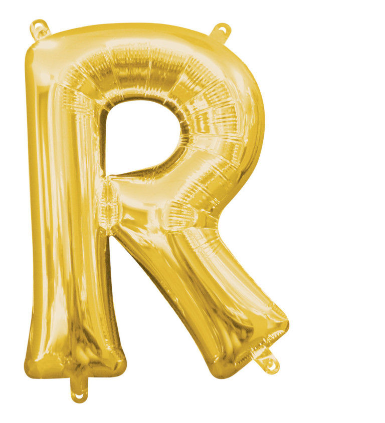 Fóliový balónek - zlaté písmeno R