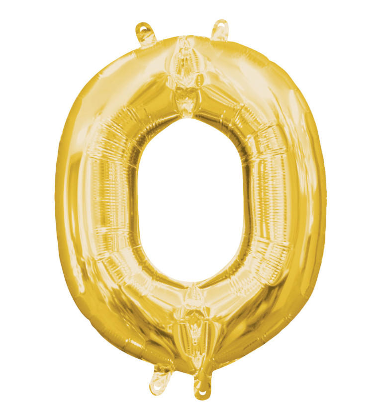 Fóliový balónek - zlaté písmeno O