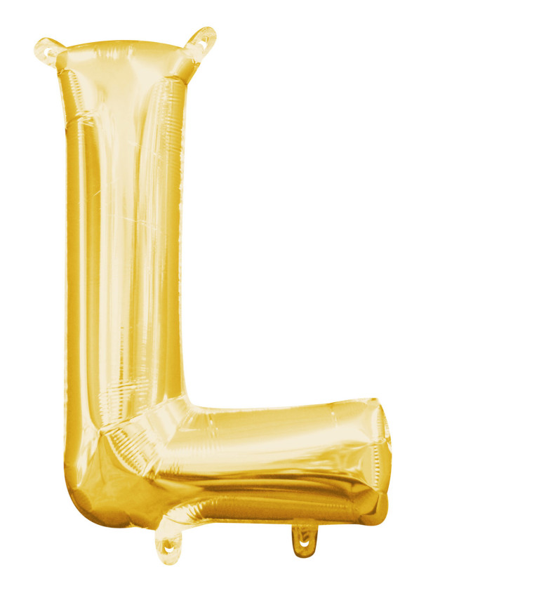 Fóliový balónek - zlaté písmeno L