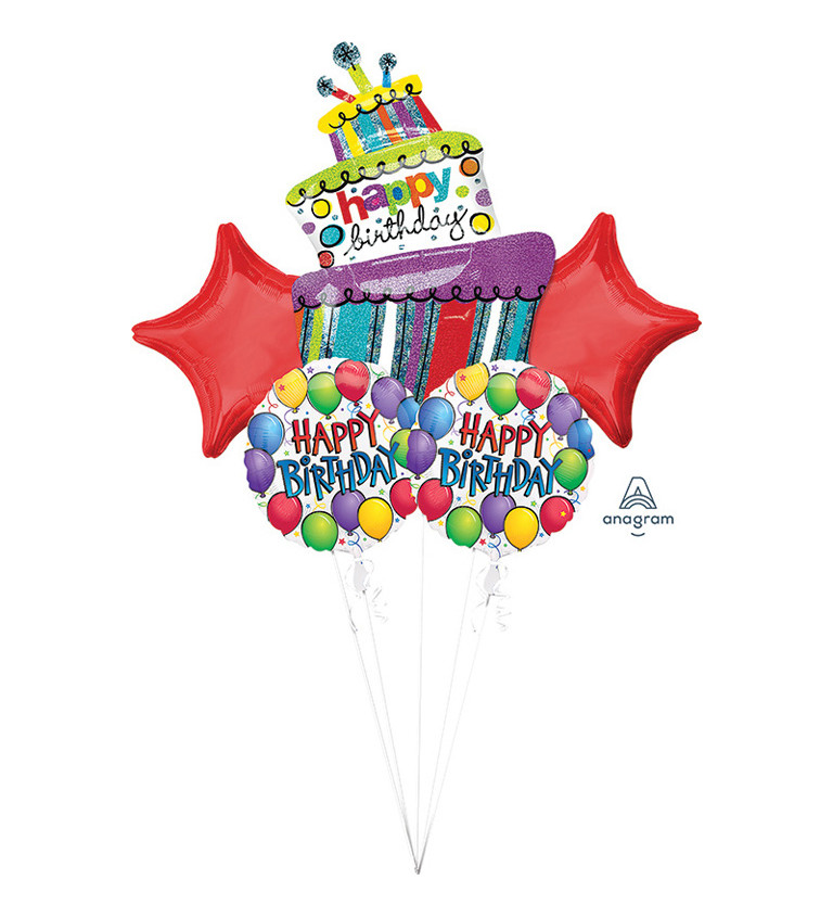 Balónky set - Happy Birthday