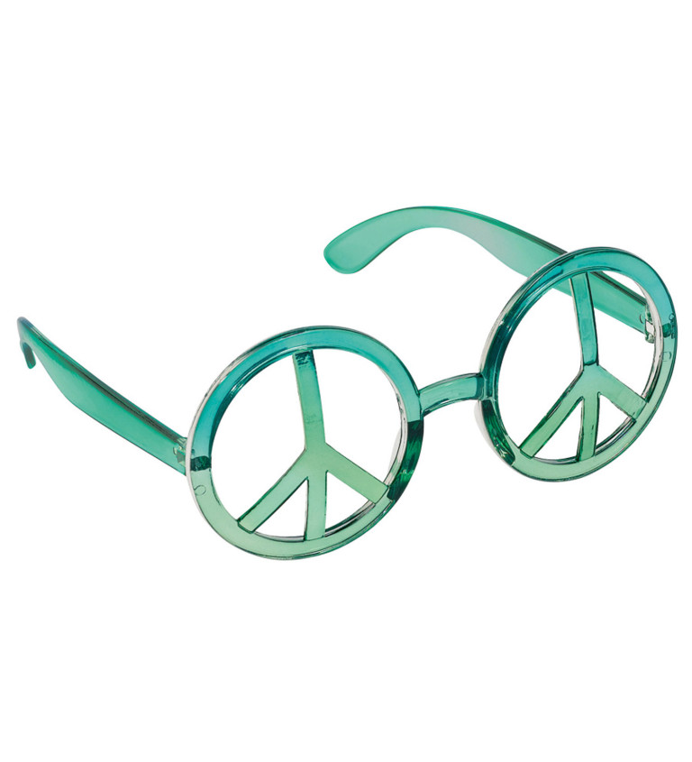 Brýle modré - Znak míru