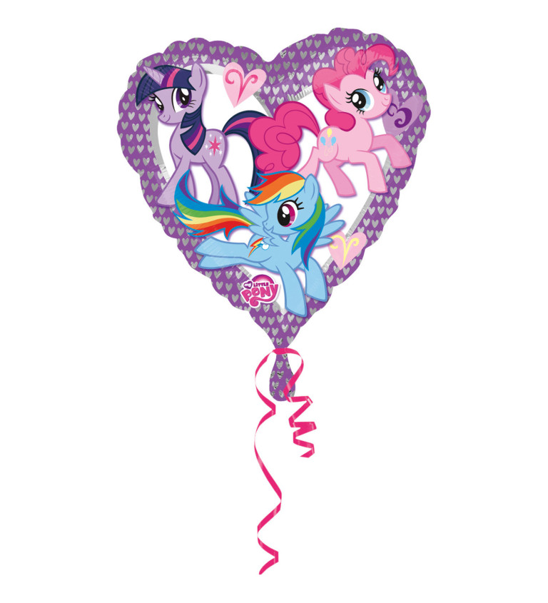 Fóliový balónek "My litte pony" srdce