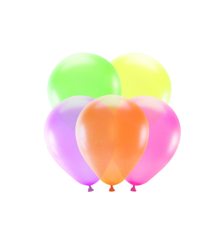 Neonové balónky - mix barev