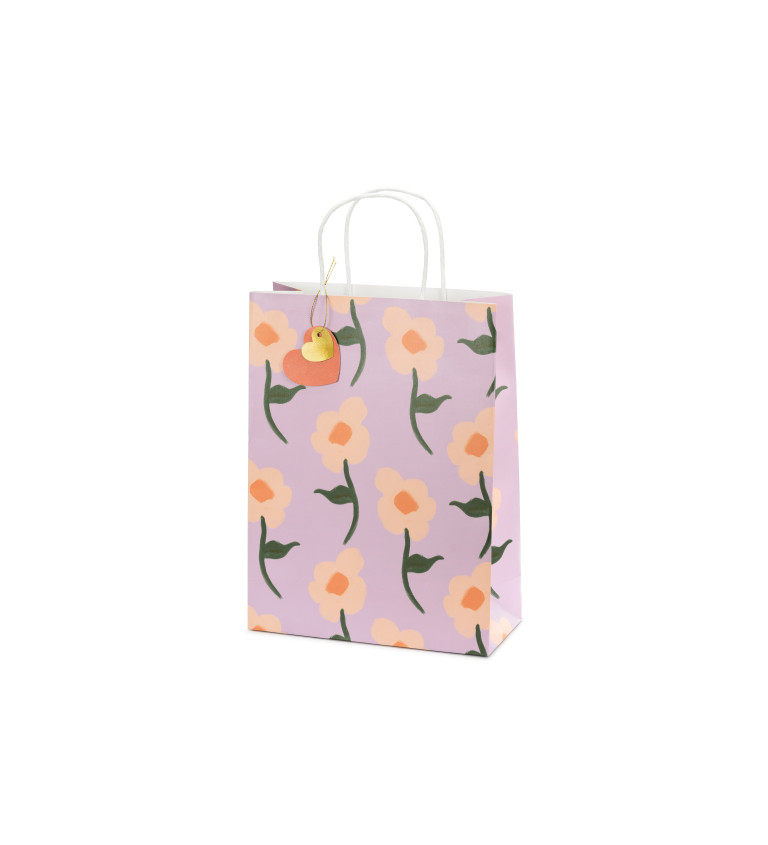 Dárková taška - květiny