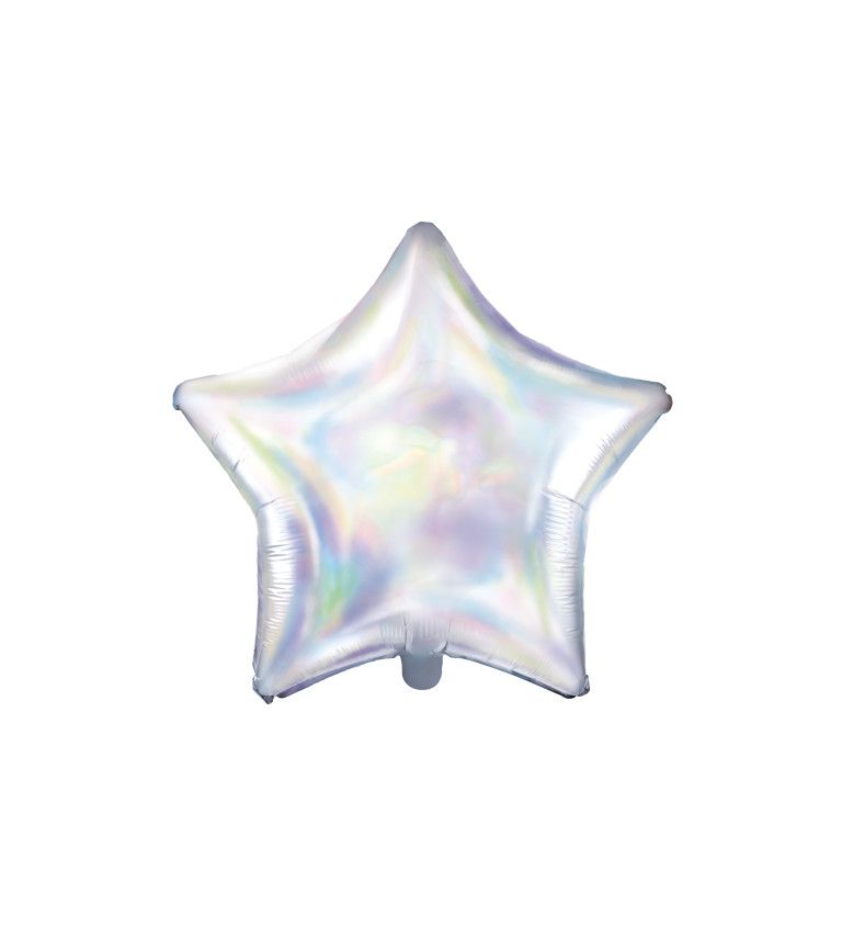Fóliový balónek holografická hvězdy