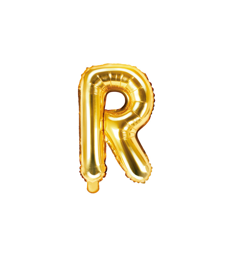 Fóliový balónek - zlaté písmeno R