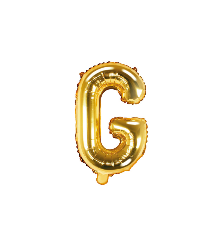 Fóliový balónek - zlaté písmeno G
